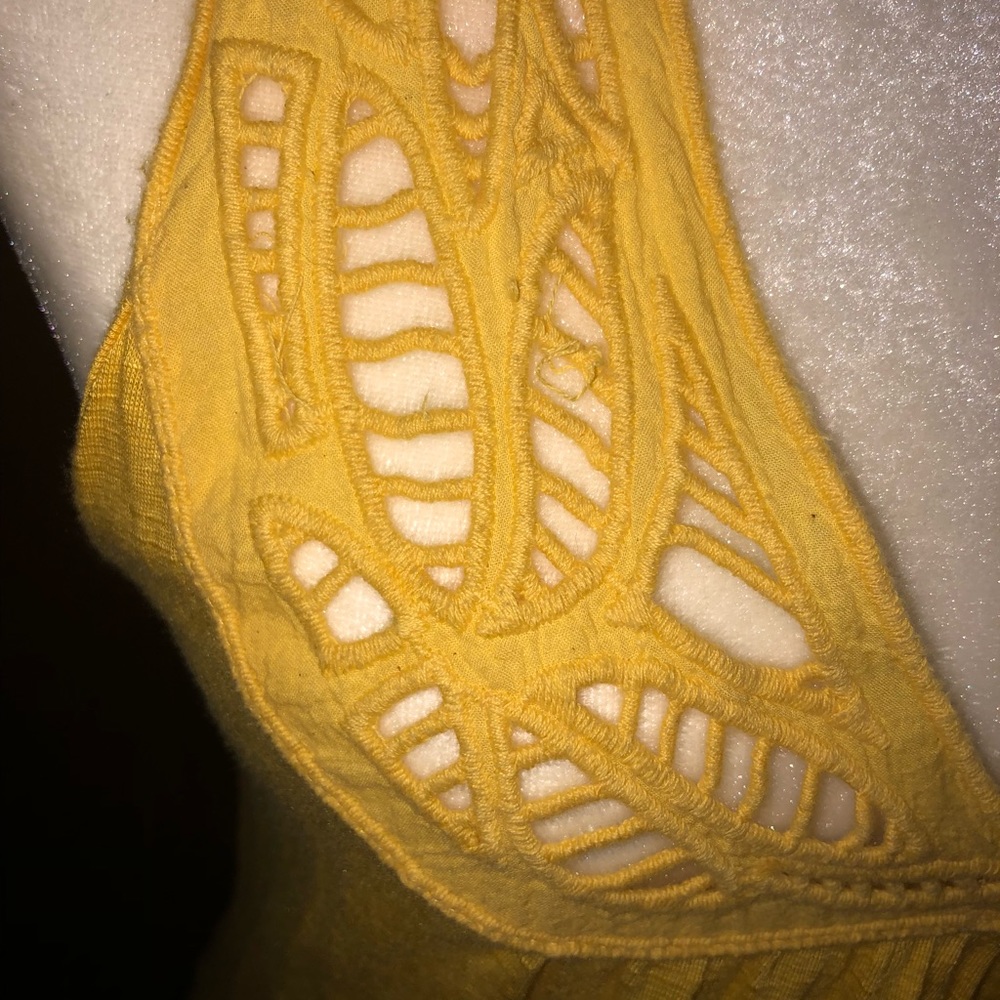 Yellow Racerback tunic top - Picture 2 of 4